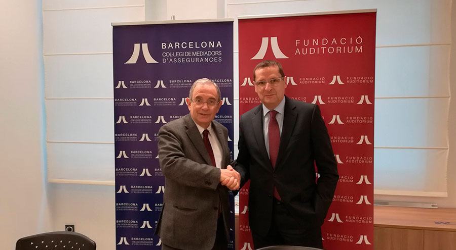 onLygal Seguros firma un acuerdo de colaboración con la Fundació Auditòrium, del Colegio de Mediadores de Seguros de Barcelona
