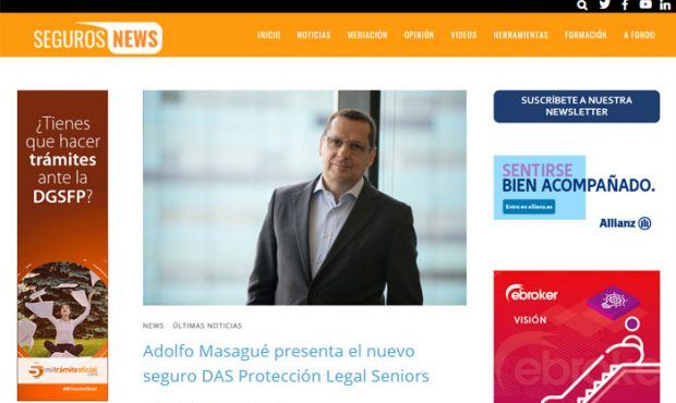 Adolfo Masagué presenta el nuevo seguro onLygal Protección Legal Seniors