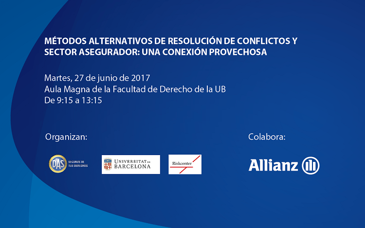 La Universidad de Barcelona y DAS presentan los resultados de su estudio sobre métodos alternativos de resolución de conflictos en el ámbito asegurador